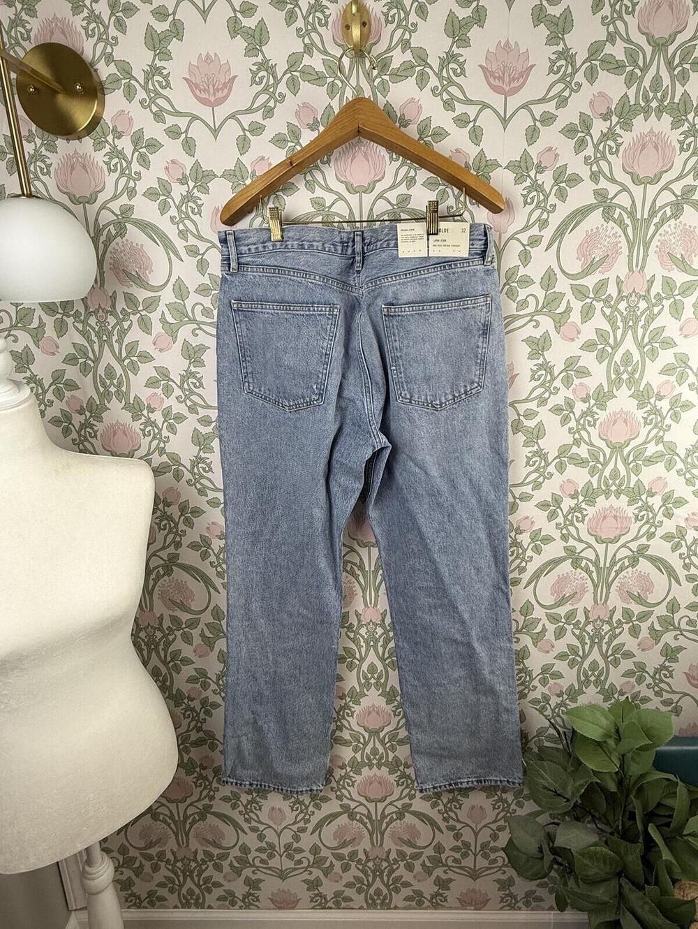 AGOLDE Lana Mid-Rise Vintage Straight Denim Jeans in Fiction - Size - 32 - NWT - Picture 10 of 13